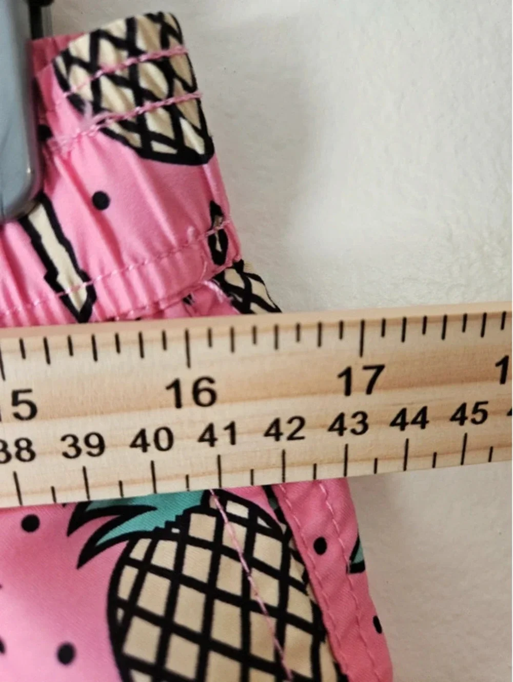 Maamgic small pink swim trunks funky tropical Cabanacore retro 90s beachwear